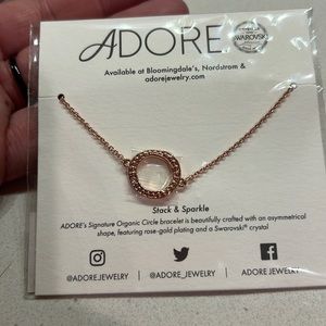 NWT adore jewelry rose gold necklace